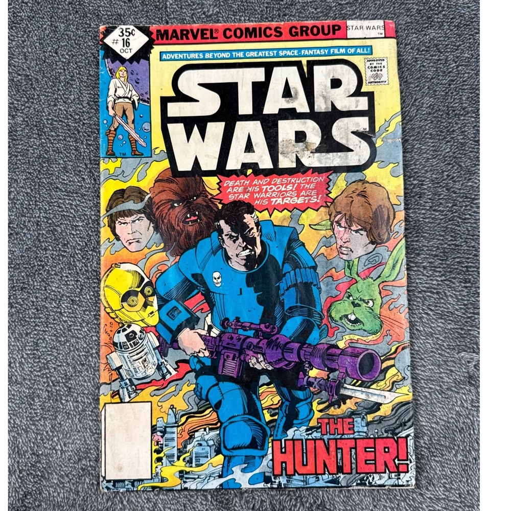 Star Wars #16‎ Marvel Comics 1978 First Valance The Hunter Bronze Age Vintage